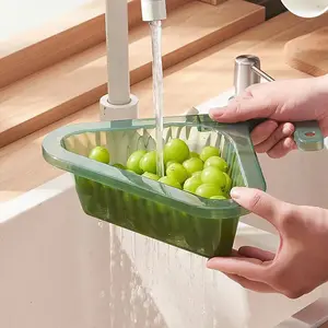 Vegetable and Fruit Kitchen Waste Triangle Sink Drain Basket for All Sinks Kitchen Accessories Carton Injection Multifunction