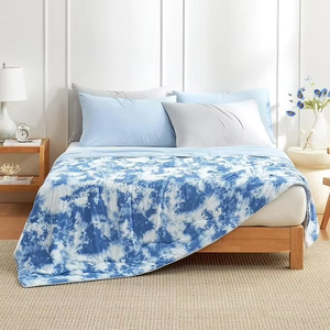 Cooling <strong>Blanket</strong> Twin Size Cooling <strong>Blankets</strong> for Hot Sleepers Ice Summer <strong>Blanket</strong> for Nights Sweats Blue Lightweight Sheet for Bed - Product Image 4