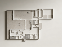 Villa modulaire moderne en acier galvanisé, maison préfabriquée, économie d'énergie, résistante aux cyclones, résistante au vent, structure solide, appartement, hôtel
