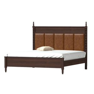 Ensemble de chambre d'appartement de style Mid-Century, mobilier de suite en bois massif, grand lit <span class=keywords><strong>Paris</strong></span> King Size, écologique et durable - Product Image 2