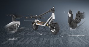 Nouvelle arrivée en Europe 2026 Kukirin A1 pour adolescents, expédition directe par la manufacture Kukirin, facile à contrôler, scooter électrique pliable rapide - Product Image 5