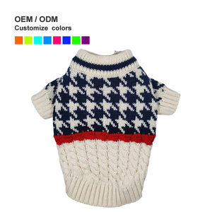 Pull d'hiver en tricot pour chien MOFFY, personnalisé, tendance, avec logo d'ours en acrylique, multicolore, style classique et simple, pour l'extérieur - Product Image 3