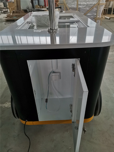 Machine à crème glacée 10 saveurs, chariot <span class=keywords><strong>de</strong></span> crème glacée italien élégant à main - Product Image 6