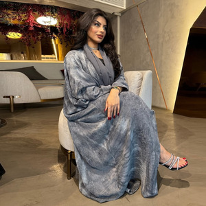 <span class=keywords><strong>M</strong></span>-147 فساتين نسائية محتشمة عصرية لعام 2025 مطبوعة بالنقش مع حجابات وعبايات - Product Image 2