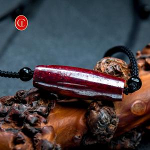 Kalung Liontin Kristal Batu Cinnabar Merah Alami - Batu Penyembuhan Mentah untuk Perlindungan Amulet - Product Image 5