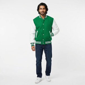 Custom Embroidery College <b>Men's</b> Casual Fashion <b>Jacket</b> Winter BOYS <b>Baseball</b> <b>Jacket</b> <b>for</b> <b>Men</b> Wholesale - Product Image 1