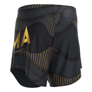 Elite Velcro Curved <span class=keywords><strong>Shoter</strong></span> Cut MMA Pantalones cortos de competición Ajuste ergonómico Tela resistente al sudor Diseñado para fuerza y velocidad - Product Image 4