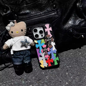 Funda de Teléfono 3D de Lujo con Diseño de Cruz para iPhone 17 Pro Max, Cubierta Creativa de Estilo Urbano para iPhone 16 15 14 13 Pro Max - Product Image 6