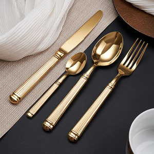 ชุดช้อนส้อมสแตนเลสสตีล Shiny-Jh Rome Series 304 ขัดเงาแบบกระจก สำหรับร้านอาหาร - Product Image 3