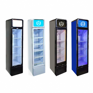 Réfrigérateur vertical de supermarché OUMEITE 145L avec porte vitrée, refroidisseur commercial - Product Image 1