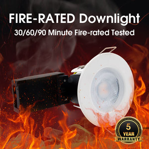 <span class=keywords><strong>Spot</strong></span> <span class=keywords><strong>LED</strong></span> moderne à intensité variable, résistant au feu, sans scintillement, 3 CCT, 5W, IP65, étanche, en acier pressé, pour <span class=keywords><strong>plafond</strong></span>, avec boîte de jonction - Product Image 3