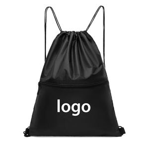 Mochila Ecológica de Viaje con Cordón de Poliéster, Impermeable y Resistente al Desgaste, con Bolsillo y Cremallera para Hombre y Mujer - Product Image 1