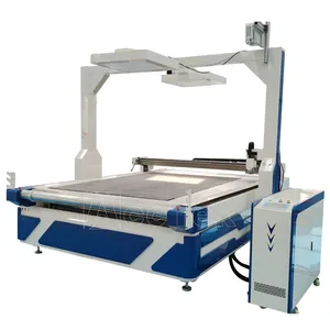 CNC Oscillating Vibrating Knife Blade Cutting Machine 1625 Auto feeding for Fabric PU Leather Textile Cloth Cardboard