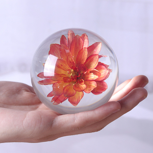 Quả Cầu Nhựa Resin Trong Suốt Hình Hoa Bồ Công Anh Thật Đồ Trang Trí - Product Image 3