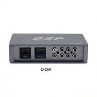 Amplificador DSP para Auto, Procesador de Audio BT, Específico para Vehículo, Plug and Play, Sin Modificaciones de Cableado, Amplificador de 4 Entradas y 6 Salidas