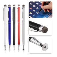 Stylet à disque de précision tactile double face 2 en 1 Slim Nip Disk Microfiber Rubber Sucker Tip Stylus pour étudiants
