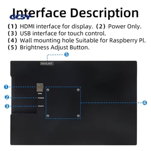 10.1 인치 라즈베리 파이 디스플레이 1280*800 TFT IPS <span class=keywords><strong>LCD</strong></span> 디스플레이 케이스 지원 정전형 터치 스크린 모듈 - Product Image 5