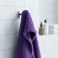 Plaid Jacquard Ultra Doux Violet Texturé Effet Popcorn Couleur Unie Luxe Minimaliste Couverture Moelleuse en Peluche pour Canapé et Lit Décoration