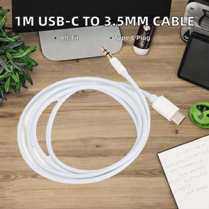 Longitud personalizada USB tipo C <span class=keywords><strong>a</strong></span> conector de 3,5mm <span class=keywords><strong>Cable</strong></span> <span class=keywords><strong>auxiliar</strong></span> macho <span class=keywords><strong>a</strong></span> macho Adaptador de <span class=keywords><strong>audio</strong></span> <span class=keywords><strong>digital</strong></span> para teléfono móvil <span class=keywords><strong>a</strong></span> altavoz de automóvil - Product Image 2