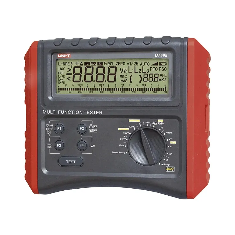 UNI-T UT595 Digital RCD Electrical Installation Multifunctional Testers Earth Ground Line Loop Impedance Tester