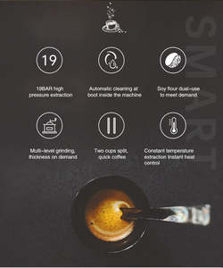 Cafetière à écran tactile de petite taille Espresso Americano faisant la machine Machine à café espresso <span class=keywords><strong>italienne</strong></span> automatique à usage domestique - Product Image 6