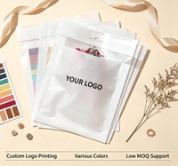 Kantong Kertas Glassine Persegi Panjang Ukuran Khusus Segel Otomatis Biodegradable Transparan untuk Dompet, Pakaian, Perhiasan, Kosmetik, Ritel, dan Merek