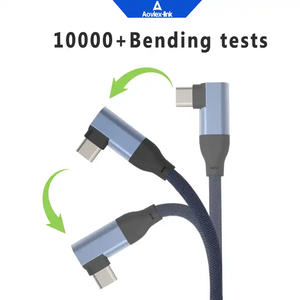 Cable USB <span class=keywords><strong>C</strong></span> en Ángulo Recto de 90 Grados, Tipo <span class=keywords><strong>C</strong></span> Macho <span class=keywords><strong>a</strong></span> Tipo <span class=keywords><strong>C</strong></span> Macho, para VR Oculus Quest Link, USB 3.2 GEN1 5Gbps - Product Image 2