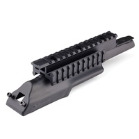 Adaptor Penyangga Senter Teleskop Aluminium Alloy 6061 T6 Hitam Doff dengan Rel 21mm untuk Dudukan Monopod - Ringan untuk Penggunaan Luar Ruangan