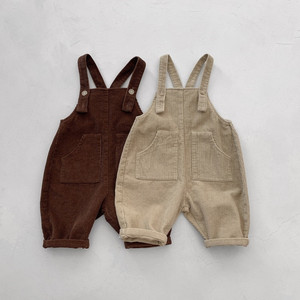 Salopette en coton tricoté respirante style vintage coréen pour bébés et jeunes enfants, personnalisable - Product Image 4