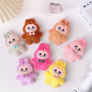 <span class=keywords><strong>TikTok</strong></span> Rabu <span class=keywords><strong>chica</strong></span> corazón llavero pajarita burbuja Mat felpa colgante ligero bolsa muñeca regalos - Product Image 5