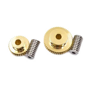 Gran oferta, engranajes pequeños de latón de 0,8 M, rueda helicoidal de eje helicoidal de acero inoxidable - Product Image 5