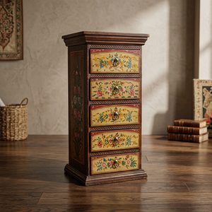 Designer Solid Wood Traditional Shaker Doors Extendable Cabinets 4 Compartments 2 Shelves for Storage Organization Living Room - Product Image 1