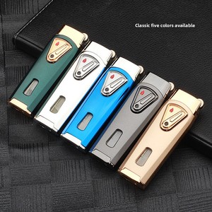 Accendino Metallico a Doppia Fiamma JX - Alimentato a <span class=keywords><strong>Benzina</strong></span> <span class=keywords><strong>per</strong></span> Sigari e Sigarette Accessori <span class=keywords><strong>per</strong></span> Fumatori. Design Semplice. Articolo da regalo. - Product Image 2