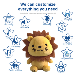 دمية أسد محشوة مخصصة، شريك إنتاج الألعاب المحشوة الناعمة المتخصص في النماذج الأولية المصنوعة يدويًا للأطفال - Product Image 2