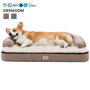 Benutzer definiertes Logo <span class=keywords><strong>Private</strong></span> <span class=keywords><strong>Label</strong></span> Haustier Hunde bett Sofa Unübertroffener Komfort Unterstützen der Eier schaum Wasserdichtes ortho pä disches Hunde bett - Product Image 1