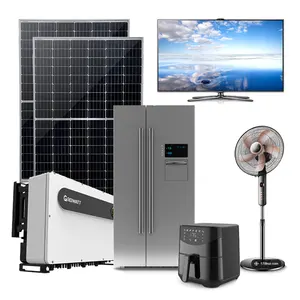 KIT d'énergie solaire domestique Centrale électrique complète Système d'énergie solaire hybride Système d'énergie solaire avec batterie