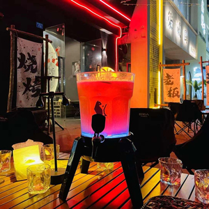 หอคอยเบียร์เรืองแสงใน3L พร้อมไฟเปลี่ยนสีแบบชาร์จไฟได้หอคอยเบียร์ <span class=keywords><strong>Hoegaarden</strong></span> - Product Image 3