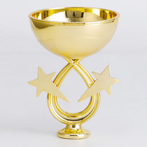 Excelente calidad, recién llegado, copa de trofeo deportiva de plástico Universal con piezas de estrellas, toppers para premios de fútbol ABS GZ98 - Product Image 2