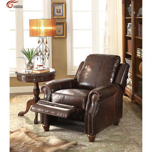 Goodwin Nouveau Design En Bois Massif <span class=keywords><strong>Maison</strong></span> D'autres Meubles De <span class=keywords><strong>Salon</strong></span> <span class=keywords><strong>Salon</strong></span> Chaises En Cuir canapé Fonctionnel GGM155-156 - Product Image 1