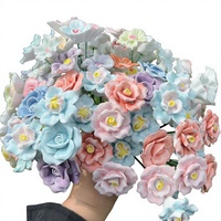 Jingdezhen Handgeformter Keramik-Blumenstrauß Konservierte Blumen Simulation DIY Standdekoration Brautstrauß 520 Feiertagsgeschenk