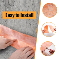 Excellente adhérence au béton pour l'étanchéité des murs et sols de salle de bain, membrane d'étanchéité composite en polymère PE PP