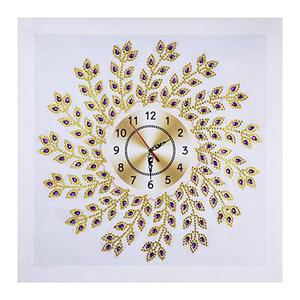 DIY 5D Peinture <span class=keywords><strong>Diamant</strong></span> Mandala Horloge en Forme Spéciale avec Strass Or, Kits de Peinture <span class=keywords><strong>Diamant</strong></span> à Percé Partiel - Product Image 1