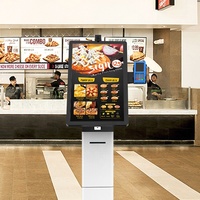 Kiosque de commande automatique interactif tout-en-un pour restaurants de restauration rapide avec paiement en libre-service