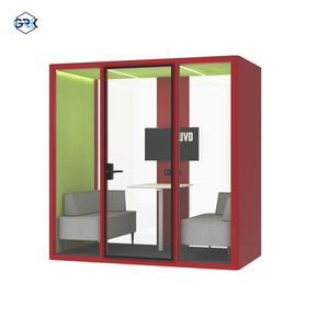 Phòng họp mô-đun hiện đại Graki L Model làm bằng hợp kim nhôm, tích hợp ghế sofa giường, ngăn chứa đồ, dành cho 2 người, giảm tiếng ồn, chất lượng tuyệt vời. - Product Image 4