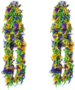 Mới lạ Deluxe Mardi Gras lông BOA lớn 72 inch dài trang phục phụ kiện