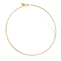 Collier ras du cou classique en acier inoxydable plaqué or 18 carats, style simple, non ternissant, vente en gros