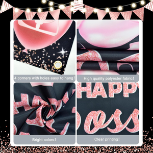 Bannière de fête pour la Journée du <span class=keywords><strong>patron</strong></span>, décorations pour femmes, bannière de fond internationale, Boss Lady, Boss Ever, décorations de fête - Product Image 4