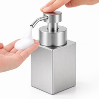 Distributeur de savon liquide en acier inoxydable 304 de haute qualité, 200 ml, flacons de savon pour les mains, distributeur de savon mousse pour la maison et l'hôtel