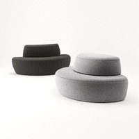 Moderner öffentlicher Bereich Sitz gelegenheiten Freizeit Stoff Büro Sofa Möbel Kostenlose Kombination Empfang Wartezimmer Sofa