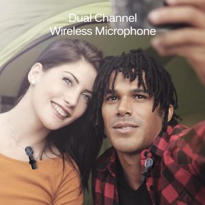 Microphone Lavalier Sans Fil 3-en-1 pour Diffusion et Interviews, Compatible avec Téléphones Mobiles, Appareils Photo, Haut-parleurs, Tablettes et PC - Product Image 3